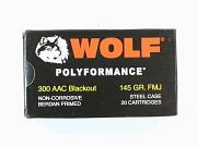 Show product details for 300 AAC Blackout Wolf Ammunition 10 Boxes