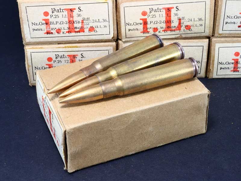 8mm Mauser German Ammunition 1936 1 Box