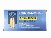 Show product details for 7.63 Mauser Pistol Ammunition 