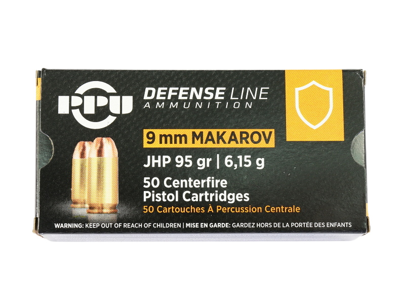 Show product details for 9mm Makarov Ammunition PPU JHP