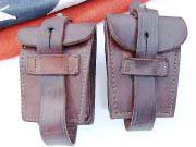 Show product details for Argentine Mauser M1909 Leather Ammo Pouch