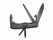 Show product details for Mil-Tec German BUND Multi-Tool Folding Knife BLACK
