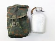 Show product details for German Canteen w/ Flecktarn Camo Pouch