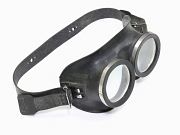 Show product details for West German Black Rubber Goggles