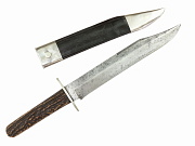 Show product details for 19th Century G Wostenholm & Son Sheffield Bowie Knife #4325