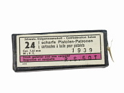 Show product details for 7.65 Swiss Luger Ammunition Dated 1939 #4415