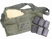 Show product details for M1 Garand Ammo Bandolier WCC 1950's w/Cardboard and 6 Clips