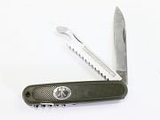 Show product details for Mil-Tec German BUND Folding Pocket Knife Green