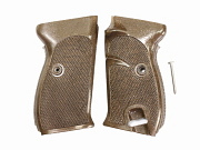 Show product details for P1 P38 Walther Plastic Grips Brown