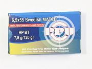 Show product details for 6.5 Swedish Mauser MATCH Ammunition PPU HPBT 