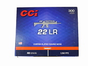 Show product details for 22 Long Rifle CCI AR Target Ammunition 300 Rnds