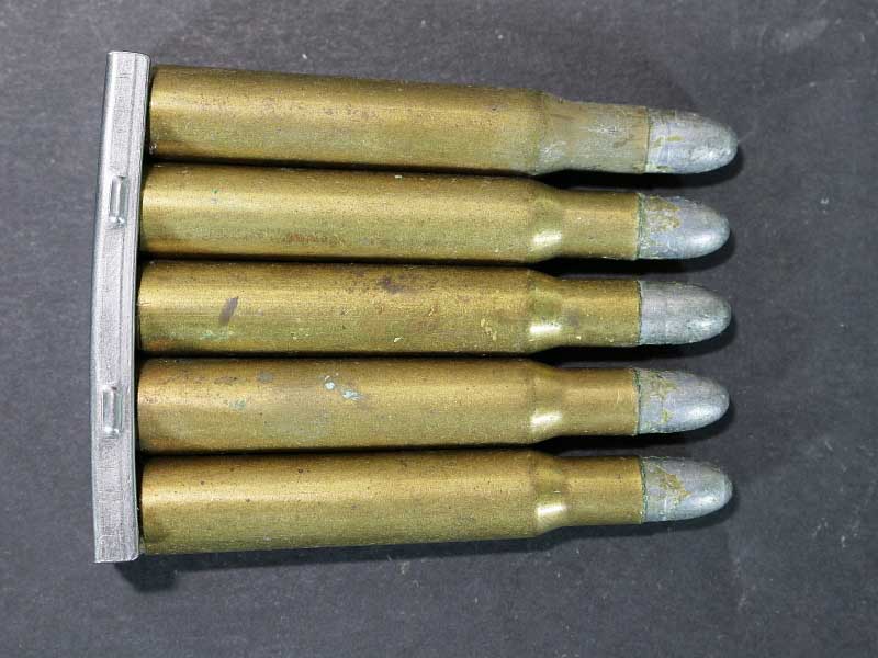 30 06 US Military WW1 Gallery Ammunition 1 Clip