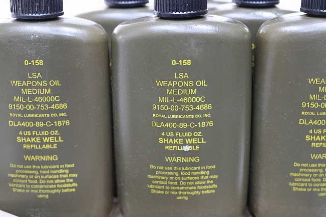 US Military LSA Weapons Oil Oz Bottle