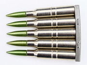 Show product details for Swedish Mauser M41 6.5 Dummy Rounds Set of 5 w/Clip