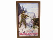 Framed Winchester Art Hunter and Bear 3D #4862