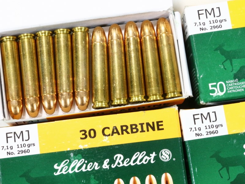 30 Carbine Ammunition S&B FMJ 1 Box