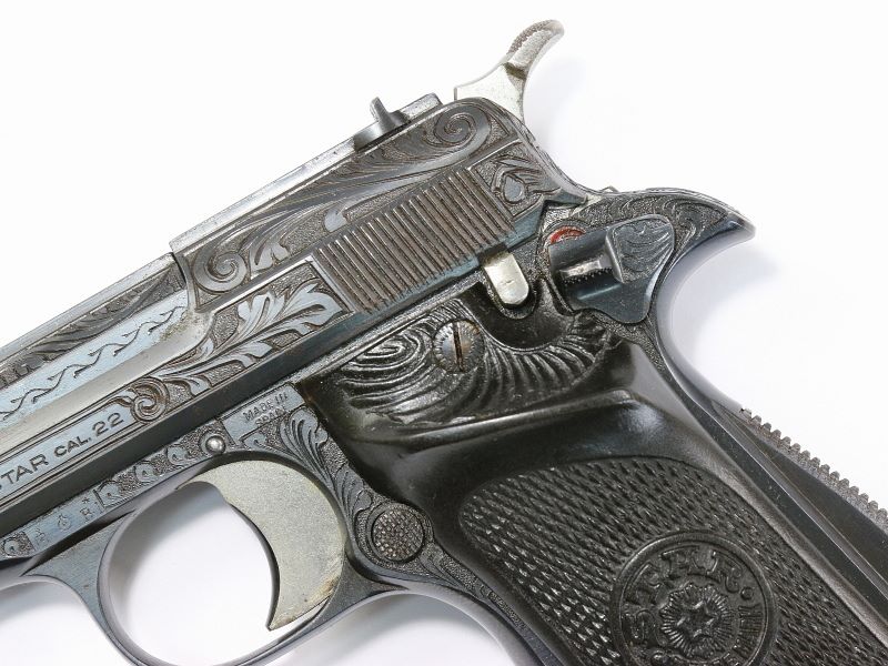 Spanish Star Model F .22 Cal Pistol Engraved #496525