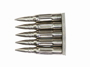 US 7.62 NATO Dummy Rounds PLATED on Clip