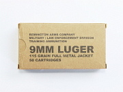 Show product details for 9mm Luger Ammunition Remington FMJ
