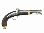 Show product details for Antique French Mle 1837 NAVAL Percussion Pistol #A871