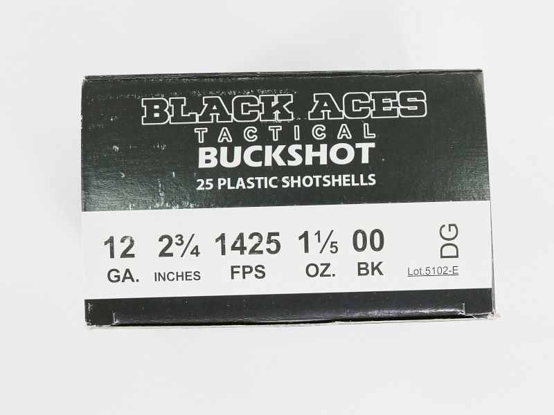 12 Gauge Black Aces 00 Buckshot Ammunition