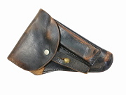 European Walther PP Pistol Leather Holster Black