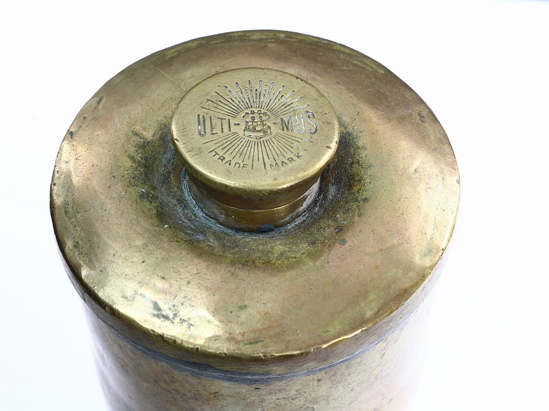 Ultimus Vintage Camp Stove Brass Fuel Bottle #2713