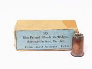 US Spencer Carbine .50 Cal Blank Ammunition FA 1870 #3069