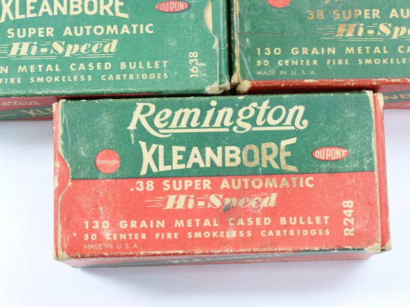 38 Super Auto Ammunition Lot Remington 5 Bxs #4392