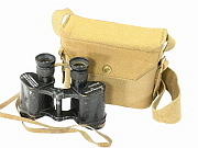 British WW2 Military Binoculars w/Case #4769
