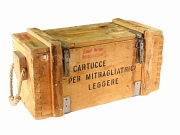 Italian WW2 Empty Wood Ammo Crate #4870