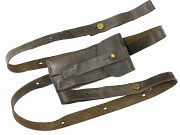 Show product details for German Artillery Luger Magazine Pouch w/Strap #4897