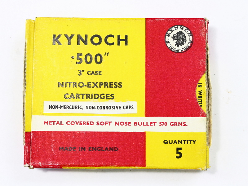 500 Nitro Express Ammunition Kynoch MC SOFT POINT 1 Box