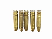 Show product details for 30 Carbine Dummy Rounds West German 5 