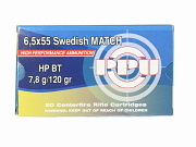 6.5 Swedish Mauser Ammunition MATCH PPU 