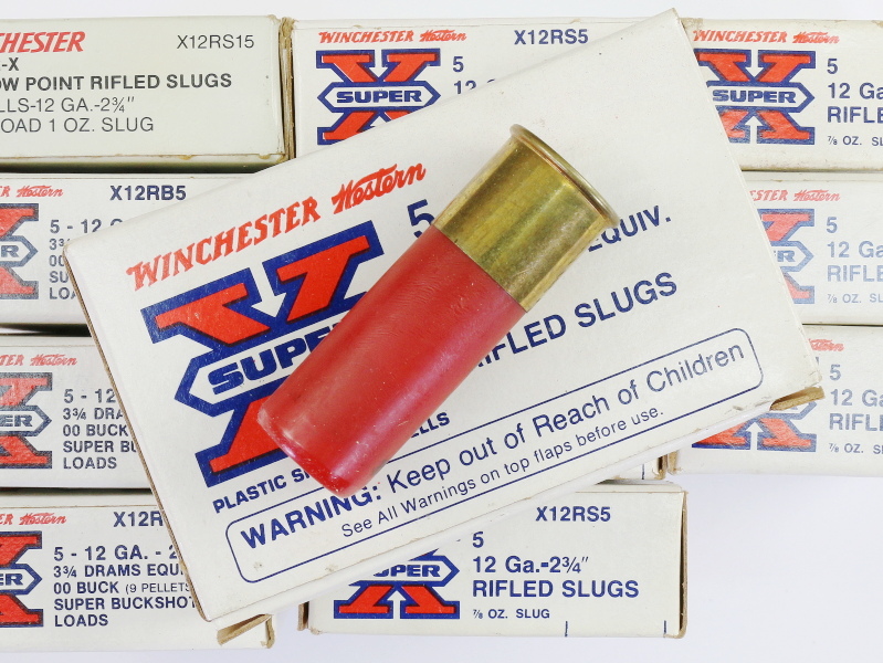 12 Gauge Winchester Ammunition Lot Slugs and Buck #3907